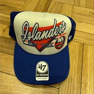 '47 Brand NEW YORK ISLANDERS Foam Trucker MESH Back Snapback Baseball Hat *4F